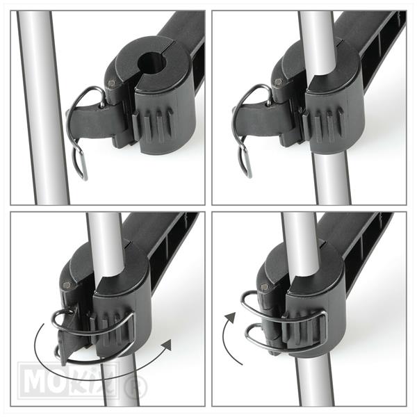 SMARTPHONE HOUDER SPIEGEL/WINDSCHERM KLEM LAMPA - Afbeelding 4